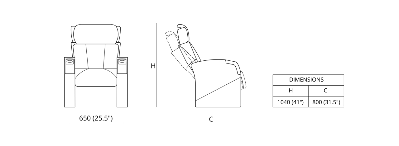 Opus Glide Dimensions