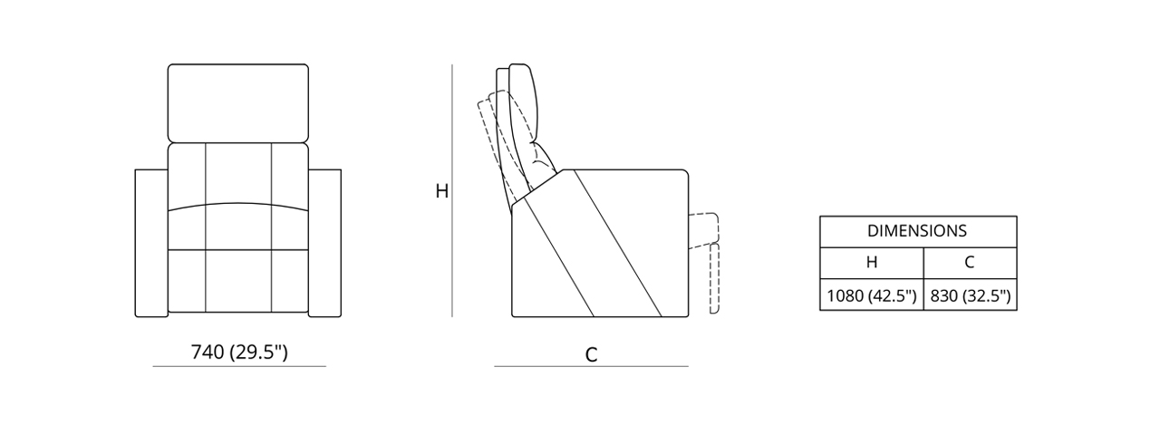 Verona Lite Zero Wall (Sports) Dimensions