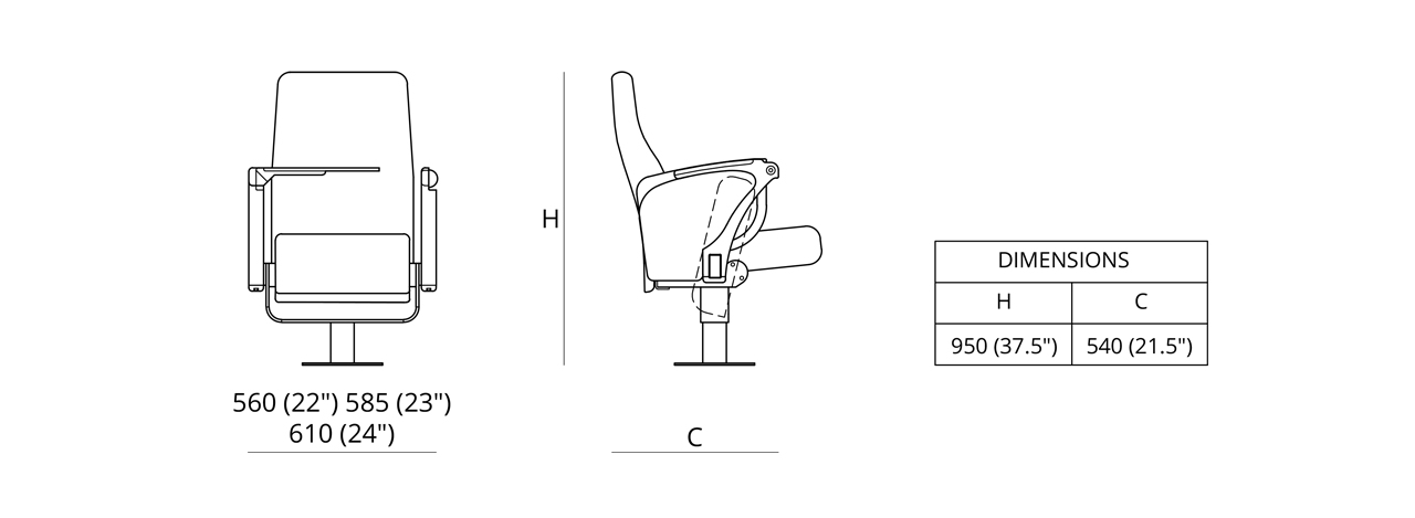 Wrimatic FT10 Swivel Dimensions