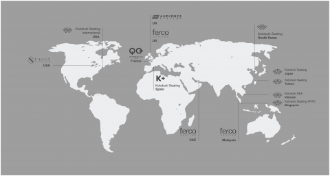 Kotobuki Group world map