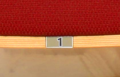 Aluminium Seat Numbering