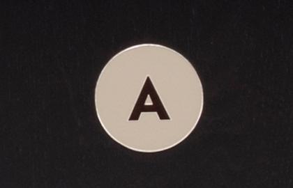 Aluminium Round Row Lettering